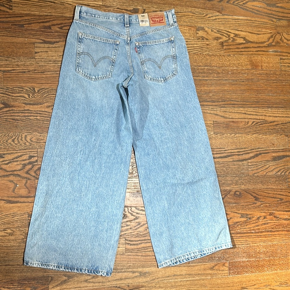 Levi's Light Blue Wide Leg Jeans - Picture 2 of 3